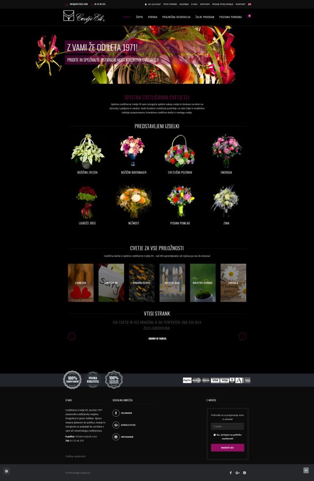 Spletna cvetličarna Cvetje Eli